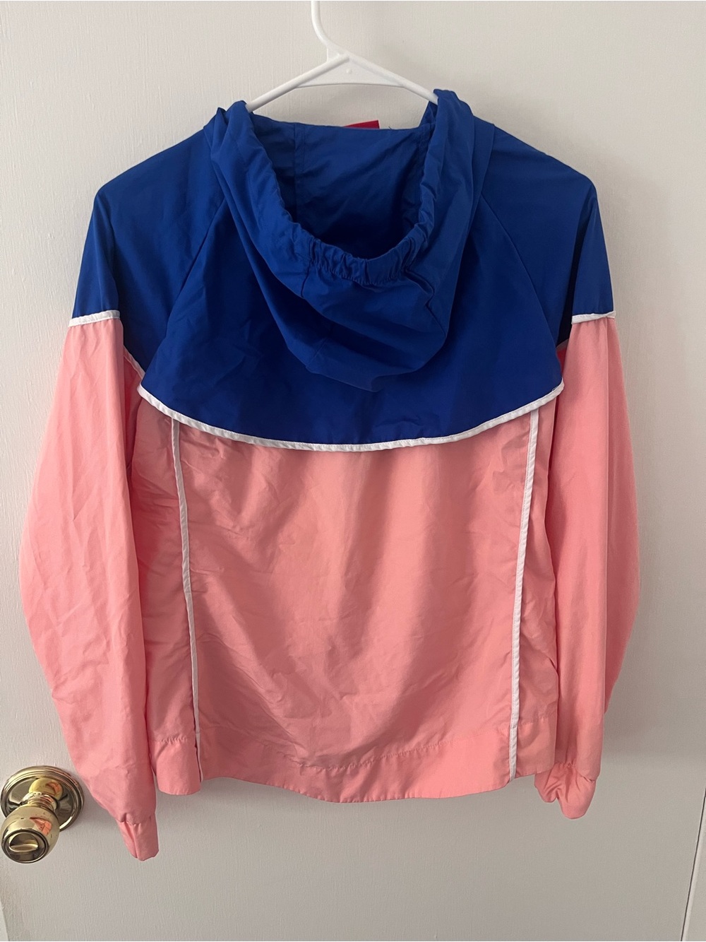 Nike Sportswear Women’s Windrunner Jacket Hoodie Bleached Coral Small 883495-697 - Picture 9 of 14